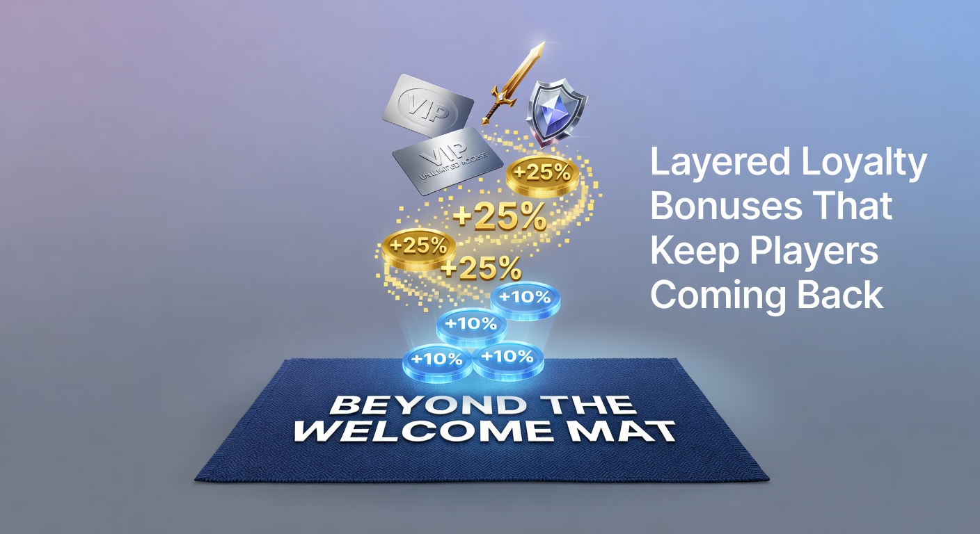 Visual representation of multi-tiered loyalty pyramid with escalating rewards like cashback and VIP perks climbing toward the top