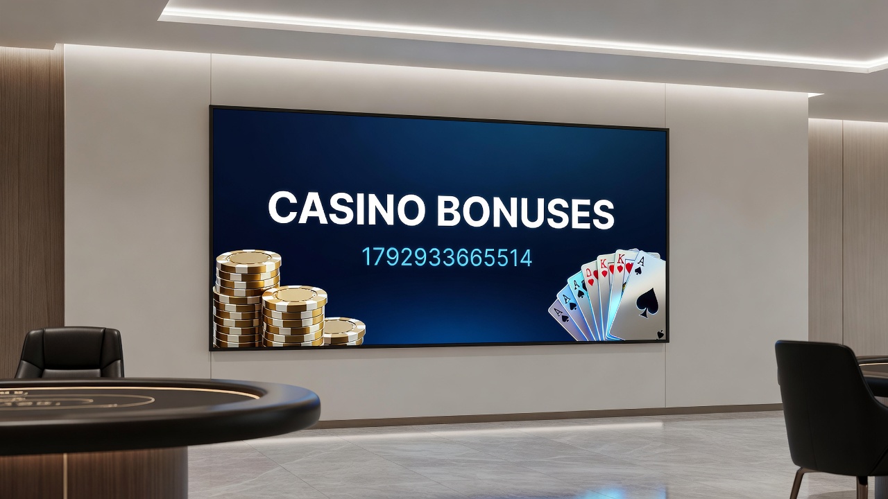Casino bonus promotional graphics showing layered reward systems and player engagement metrics