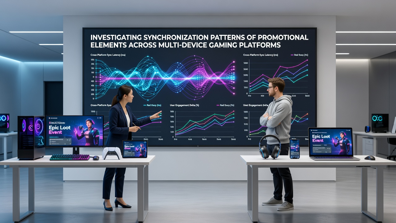 Diagram showing timing patterns of bonus synchronization across different gaming devices