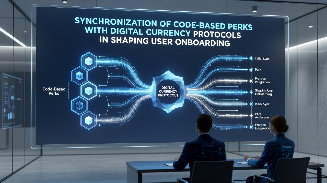 Diagram showing sequential steps of code verification and digital currency protocol integration in mobile gaming onboarding